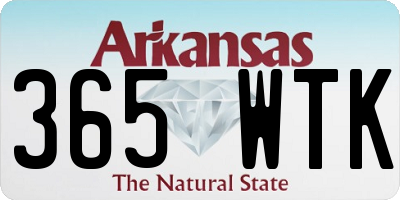 AR license plate 365WTK