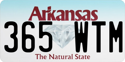 AR license plate 365WTM