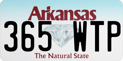 AR license plate 365WTP
