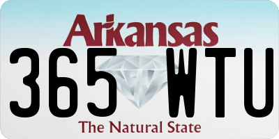 AR license plate 365WTU