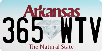 AR license plate 365WTV