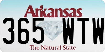 AR license plate 365WTW