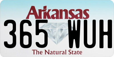 AR license plate 365WUH