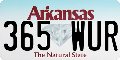 AR license plate 365WUR