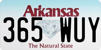 AR license plate 365WUY