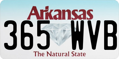 AR license plate 365WVB