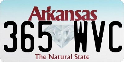 AR license plate 365WVC
