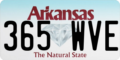 AR license plate 365WVE