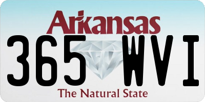 AR license plate 365WVI
