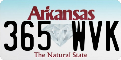 AR license plate 365WVK