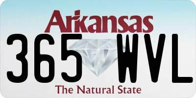 AR license plate 365WVL