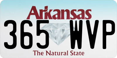 AR license plate 365WVP