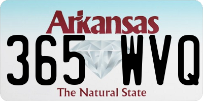 AR license plate 365WVQ