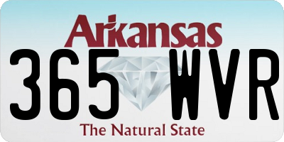 AR license plate 365WVR
