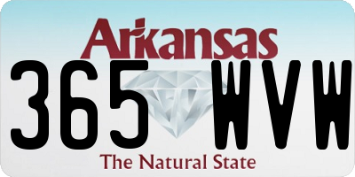 AR license plate 365WVW