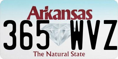 AR license plate 365WVZ