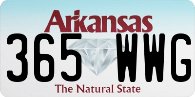 AR license plate 365WWG