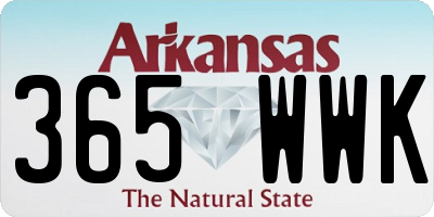 AR license plate 365WWK