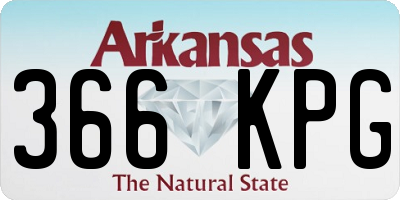 AR license plate 366KPG