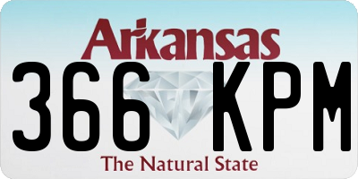 AR license plate 366KPM