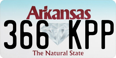 AR license plate 366KPP