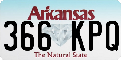 AR license plate 366KPQ