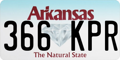 AR license plate 366KPR