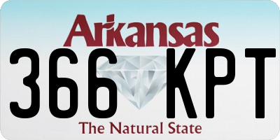 AR license plate 366KPT