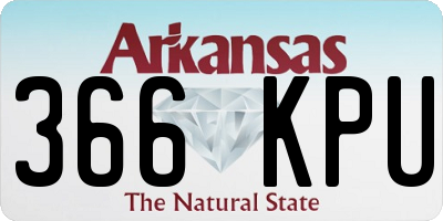 AR license plate 366KPU