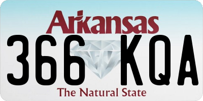 AR license plate 366KQA