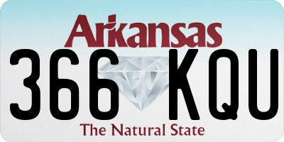 AR license plate 366KQU