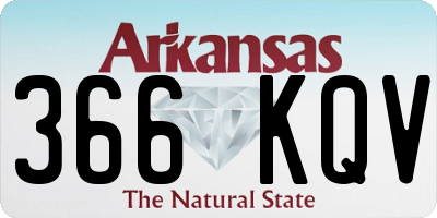 AR license plate 366KQV