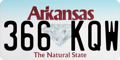 AR license plate 366KQW