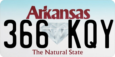 AR license plate 366KQY