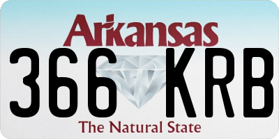 AR license plate 366KRB