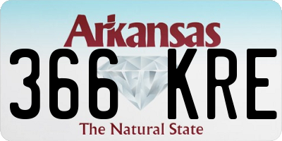 AR license plate 366KRE