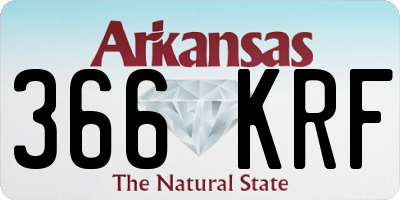 AR license plate 366KRF