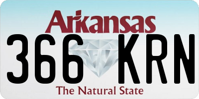 AR license plate 366KRN