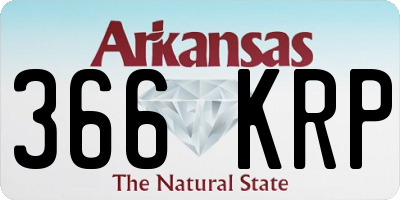 AR license plate 366KRP