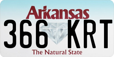 AR license plate 366KRT