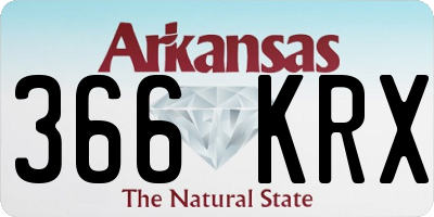 AR license plate 366KRX