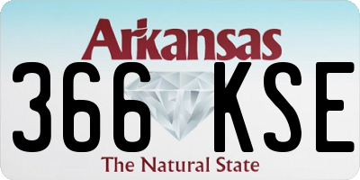 AR license plate 366KSE
