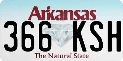 AR license plate 366KSH