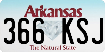 AR license plate 366KSJ