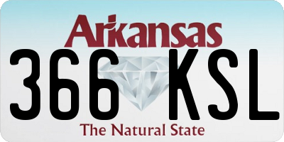 AR license plate 366KSL
