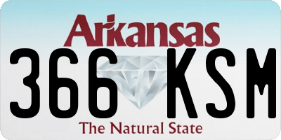 AR license plate 366KSM