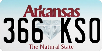 AR license plate 366KSO