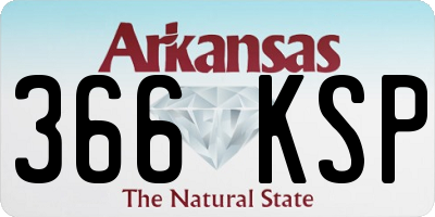 AR license plate 366KSP