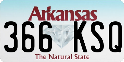 AR license plate 366KSQ