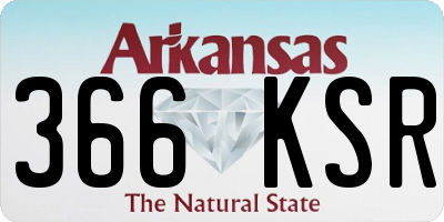 AR license plate 366KSR